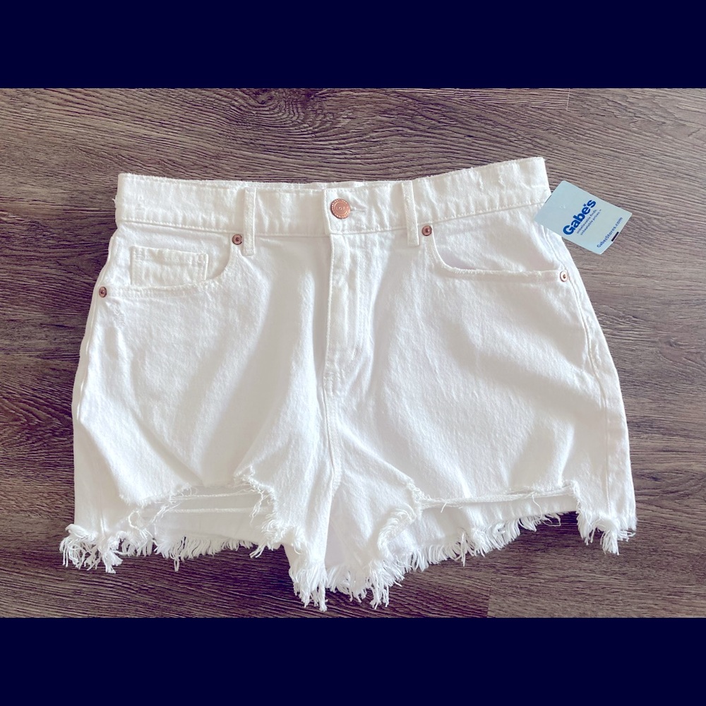 Ann Taylor LOFT Distressed White Denim Shorts (NWT)